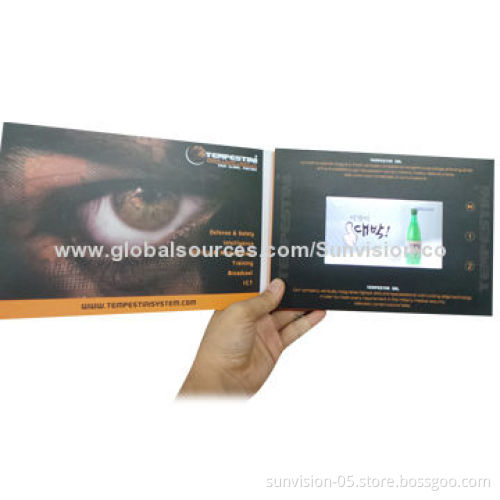 Video greeting card in 2.4, 2.8, 4.3, 7, 9, 10.1"